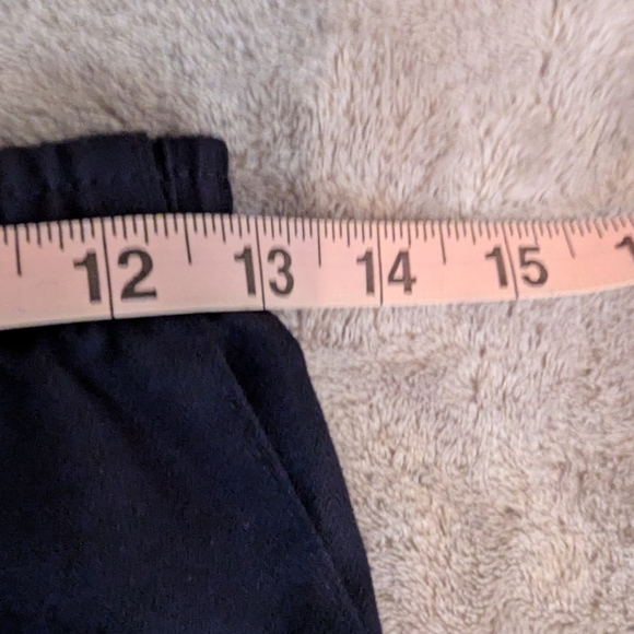 Vintage 1990s Alfred Dunner Womens Navy Blue Skirt Elastic Waist Medium - Picture 4 of 6